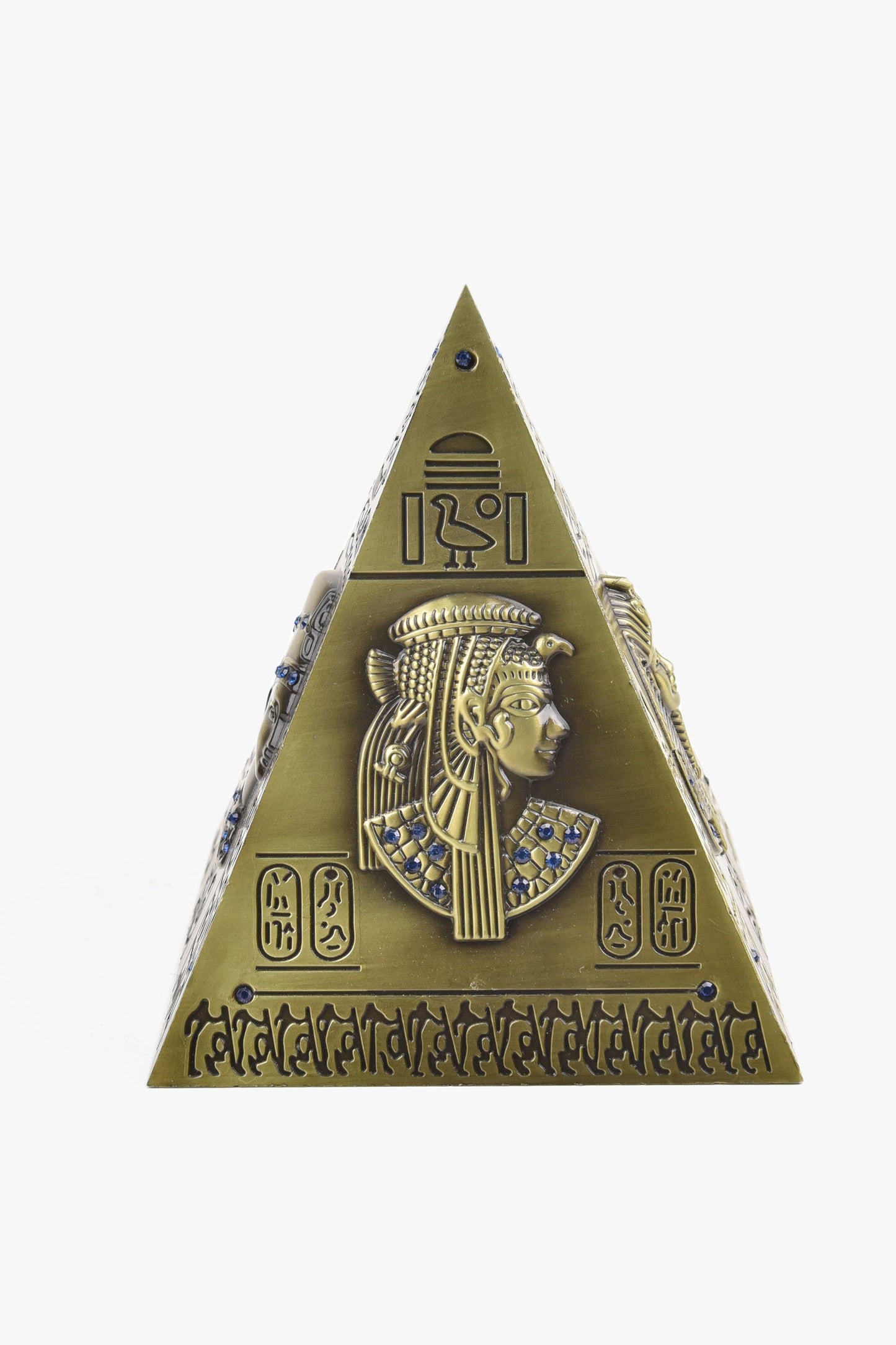 EGYPTIAN ART PYRAMID COIN BOX (PAIR)